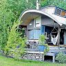 Rustic luxe ... seclusion among the trees in the Snowgums chalet. 