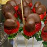 Chocolate strawberries at Jammy Cow cafe