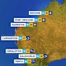 National weather forecast for Tuesday August 19