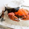 Nice if you can afford it: Salt-baked mud crab comes in at $180 a kilogram.