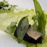 MELBOURNE, AUSTRALIA - MAY 19:  The Vietnamese blood pudding with ginger and cosberg served at  Anchovy Asian fusion restaurant in Richmond on May 19, 2015 in Melbourne, Australia.  (Photo by Wayne Taylor/Fairfax Media)