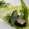 MELBOURNE, AUSTRALIA - MAY 19:  The Vietnamese blood pudding with ginger and cosberg served at  Anchovy Asian fusion restaurant in Richmond on May 19, 2015 in Melbourne, Australia.  (Photo by Wayne Taylor/Fairfax Media)