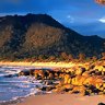 Green is golden ... the Freycinet Peninsula.