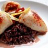 A baby squid risotto from Ananas Bar and Brasserie in Sydney.