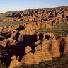 Cruising attitudes ... aerial sightseeing over the Bungle Bungles in Western Australia.