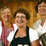 Nooks and grannies ... the legendary three nonnas: Barb Sartori, Josie Politini and Katrina Pizzini.