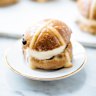 Phillippa Grogan's hot cross bun ice-cream sandwich.