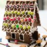 Phillippa Grogan demonstrates how to make a gingerbread house.