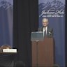 The Federal Reserve chair opened the door ever so slightly to lowering a key interest rate in the coming months but gave no hint on the timing of a move.