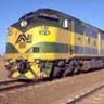 The Indian Pacific crossing the Nullarbor far to the north of Madura