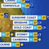 National weather forecast for Tuesday March 18.