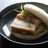 Steam pork bun from the restaurant Momofuku Seiobo at The Star, Pyrmont.