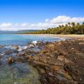 The rocky coastline at the northern end of Four Mile Beach in Port Douglas.