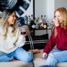 Sip 'Er founders Bree Nicholls (right) and Jenny Cheng tasting wine made by women that's set to be sold through their online platform.