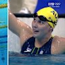 Australia's Susie O'Neill wins gold in the 200m freestyle at the Sydney 2000 Olympics, beating Slovakia's Martina Moravcova to the wall by just 0.08 of a second.