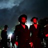 Hundreds of men in black suits and black hats of the Edah Haredit sect grew agitated at the Israeli government for drafting the ultra-Orthodox.