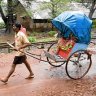 A traditional rickshaw ride.