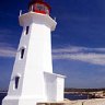 Deep blue ... a lighthouse keeps watch over Peggy's Cove.