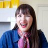 Chic treat: Rachel Khoo gets in baking mode in a little Melbourne kitchen.