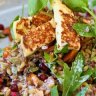 Haloumi and wild rice salad.