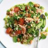 Healthy salmon salad.