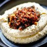 Hummus and spiced lamb at Herd in Healesville.