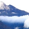 Peak practice ... trekkers enjoy the view of Mount Rinjani. 