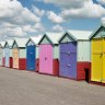 Brighton Beach boxes, England.