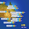 National weather forecast for Saturday August 9.