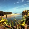 Majestic ... Wattamolla beach inlet on the Royal Coast walk has waterfalls and freshwater lagoons.