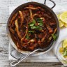 Neil Perry's tagine of squid, tomato and red capsicum 