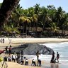 Tokeh Beach, near Freetown, Sierra Leone.