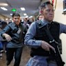 A burst of gunfire rang out Wednesday night in the Philippine Senate, where authorities have tried to arrest a senator who is wanted by the International Criminal Court for a charge of crime against humanity.