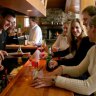 Vodka bar with 70 vodkas, Astra bar at Astra Lodge, Falls Creek. Photograph supplied. SHD TRAVEL JULY 8 APRES SKI