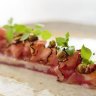 Yellowfin tuna, guanciale and fermented peas is the go-to dish.