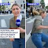 U.S. Correspondent Lauren Tomasi has been caught in the crossfire as the LAPD fired rubber bullets at protesters in the heart of Los Angeles.
