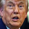 The US president singled out Kaitlan Collins in the Oval Office, saying she had "hatred in her eyes".