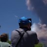 Residents and tourists were stunned as Italy's Mount Etna sends huge ash plume into air during eruption. Video credit: Giuseppe Distefano.