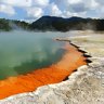 The Champagne Pool, Waiotapu Thermal Wonderland, south of Rotorua.