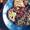 Sarah Britton's roasted cauliflower with Lebanese lentils and kaniwa (or quinoa) - recipe below.