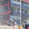 Video uploaded to social media shows damage to a building housing multiple embassies in Vanuatu after a magnitude 7.3 earthquake. Source: Facebook/Milroy Cainton