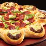 Pizza Hut's cheeseburger crust pizza.