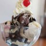 Chocolate fudge sundae.