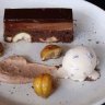 Go to dish: Chocolate and chestnut cake, creme fraiche.