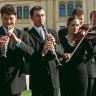 Melody makers ... an ensemble plays an open-air event at the Grafenegg festival in Austria.