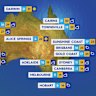 National weather forecast for Monday June 2.