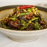 Smoky, sweet, salty and sticky: Pork Ribs with jackfruit and pickled green chilli.