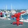 Old whaling harpoon at the marina, Hervey Bay