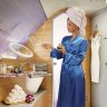 An Emirates A380 first class bathroom.