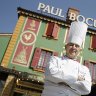 Bocuse outside his famed Michelin three-star restaurant L'Auberge du Pont de Collonges in Collonges-au-Mont-d'or in 2011.